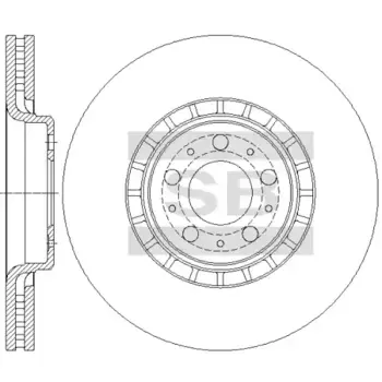Тормозной диск HI-Q SD6106