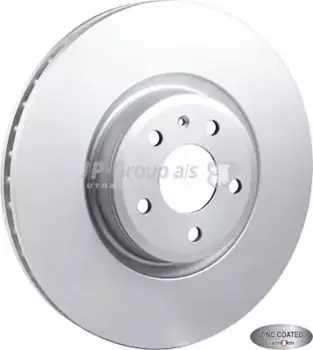 Тормозной диск JP 1163114200 вентилируемый передняя ось