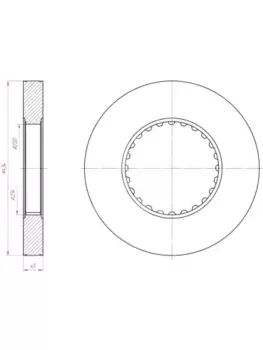 Тормозной диск MARSHALL M2000005