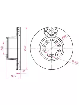 Тормозной диск MARSHALL M2000025