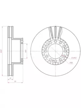 Тормозной диск MARSHALL M2000038