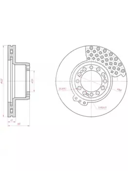 Тормозной диск MARSHALL M2000082