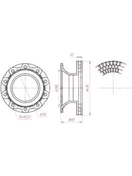 Тормозной диск MARSHALL M2000154