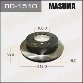 Тормозной диск MASUMA BD1510