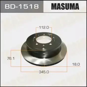 Тормозной диск MASUMA BD1518