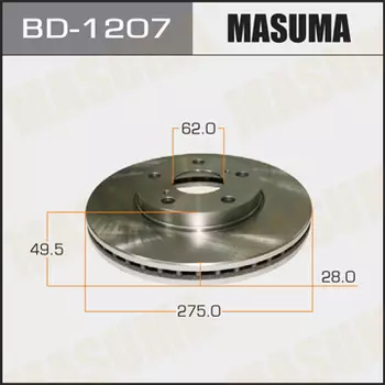 Тормозной диск MASUMA BD-1207