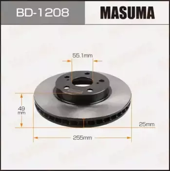 Тормозной диск MASUMA BD-1208