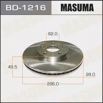 Тормозной диск MASUMA BD-1216