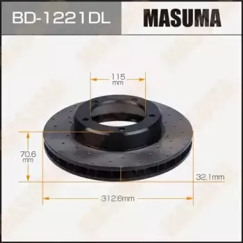 Тормозной диск MASUMA BD-1221DL