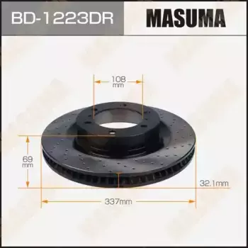 Тормозной диск MASUMA BD-1223DR