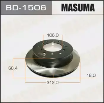 Тормозной диск MASUMA BD-1506