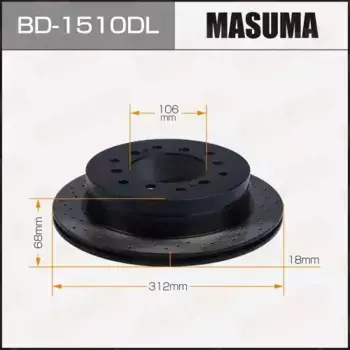 Тормозной диск MASUMA BD-1510DL