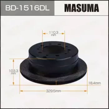 Тормозной диск MASUMA BD-1516DL
