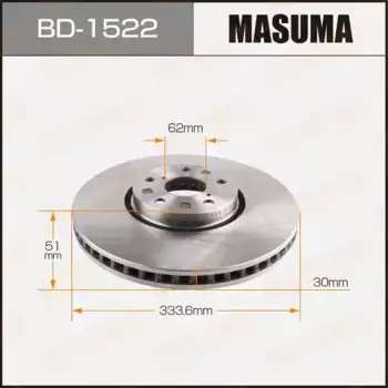 Тормозной диск MASUMA BD-1522