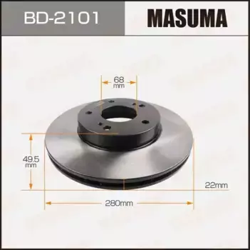 Тормозной диск MASUMA BD-2101