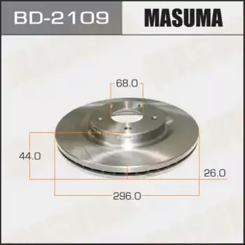 Тормозной диск MASUMA BD-2109