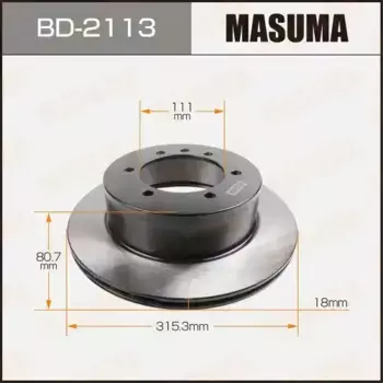 Тормозной диск MASUMA BD-2113