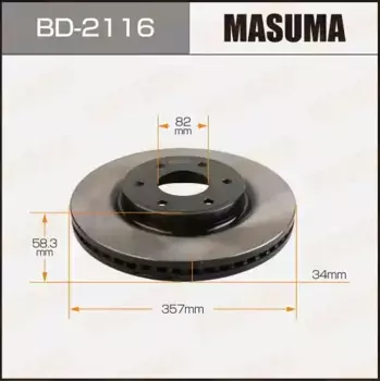 Тормозной диск MASUMA BD-2116