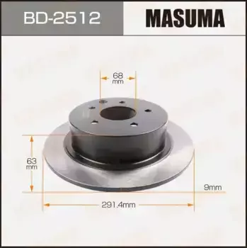 Тормозной диск MASUMA BD-2512