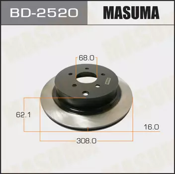 Тормозной диск MASUMA BD-2520