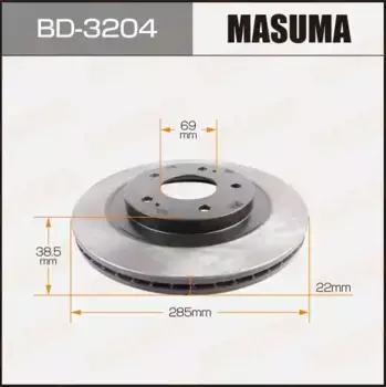 Тормозной диск MASUMA BD-3204