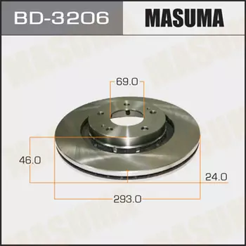 Тормозной диск MASUMA BD-3206