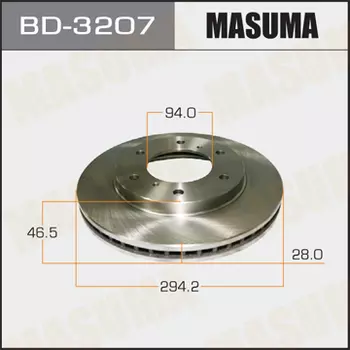 Тормозной диск MASUMA BD-3207