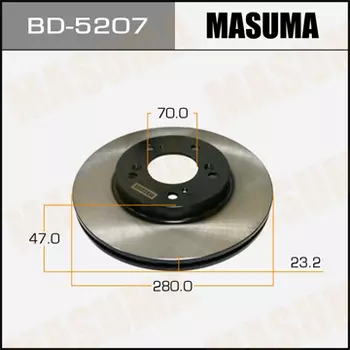 Тормозной диск MASUMA BD-5207