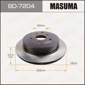 Тормозной диск MASUMA BD-7204