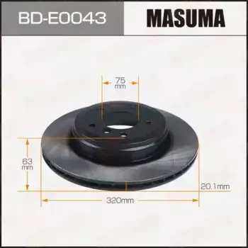 Тормозной диск MASUMA BD-E0043