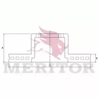 Тормозной диск MERITOR MBR5046