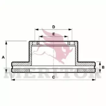 Тормозной диск MERITOR MBR5059