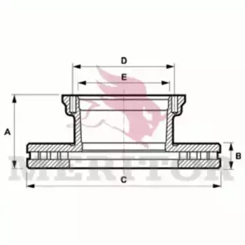 Тормозной диск MERITOR MBR5071