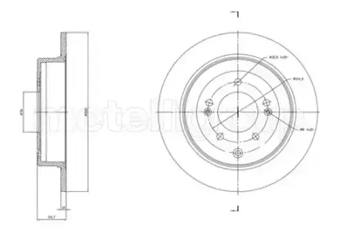 Тормозной диск METELLI 23-1820C