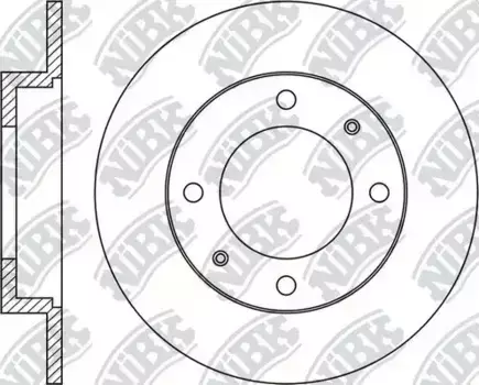 Тормозной диск NIBK RN1079 полный задняя ось