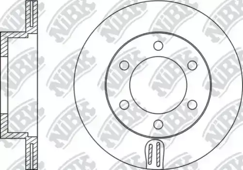 Тормозной диск NIBK RN1128 вентилируемый передняя ось