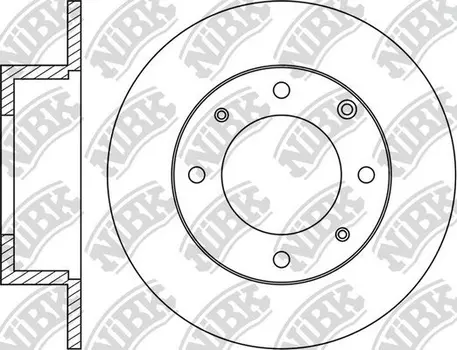 Тормозной диск NIBK RN1158 полный задняя ось