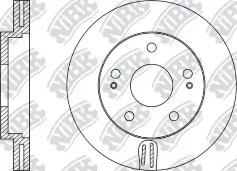Тормозной диск NIBK RN1178 вентилируемый передняя ось