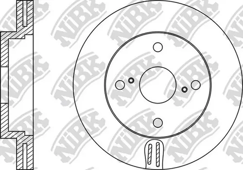 Тормозной диск NIBK RN1198 вентилируемый передняя ось