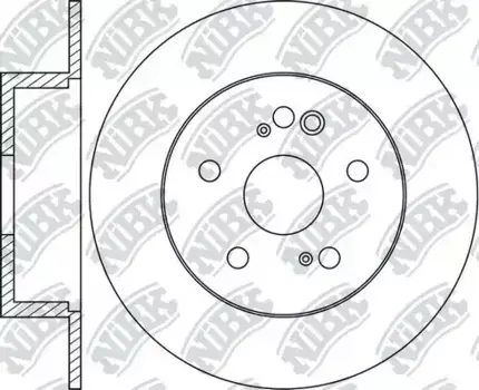 Тормозной диск NIBK RN1207 полный задняя ось