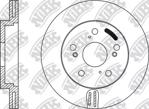 Тормозной диск NIBK RN1218 вентилируемый передняя ось