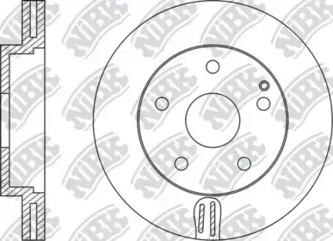 Тормозной диск NIBK RN1270 вентилируемый передняя ось