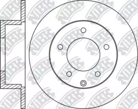Тормозной диск NIBK RN1367 полный задняя ось
