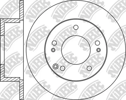 Тормозной диск NIBK RN1386 полный задняя ось