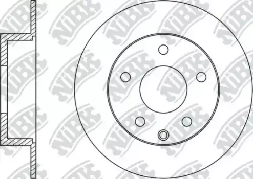 Тормозной диск NIBK RN1402 полный задняя ось