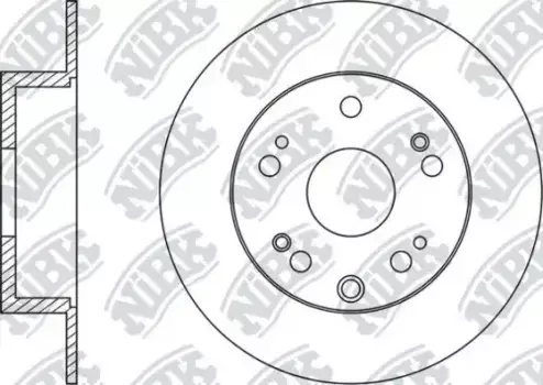 Тормозной диск NIBK RN1407 полный задняя ось
