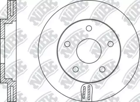 Тормозной диск NIBK RN1426 вентилируемый передняя ось