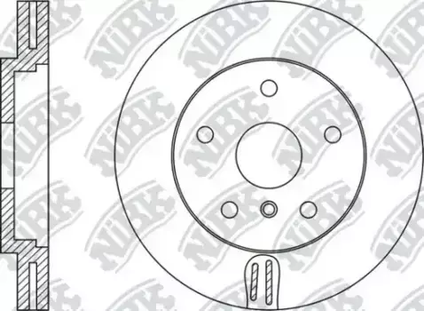 Тормозной диск NIBK RN1427 вентилируемый передняя ось