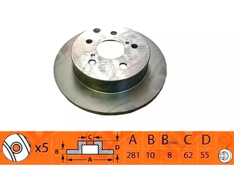 Тормозной диск NIBK RN1433