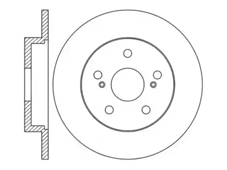 Тормозной диск NIBK RN1445 полный задняя ось